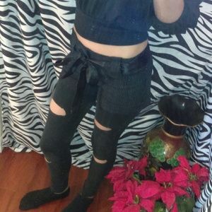 Wet seal pin strip dress shorts